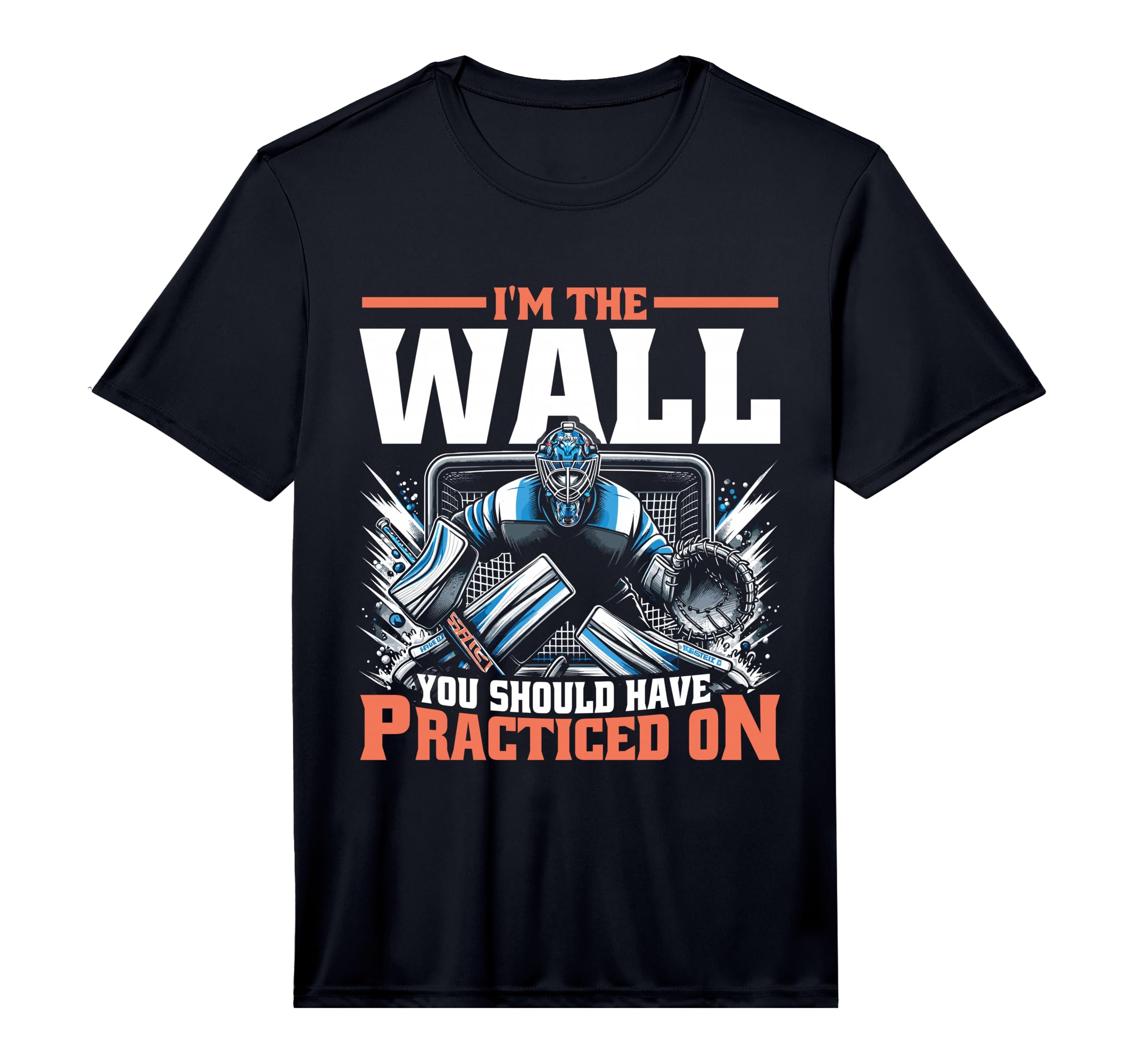 Funny Goalie Goalkeeper Ice Hockey T-Shirt - Graphic Print Men Women