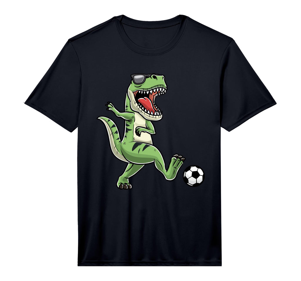 T Rex Playing Soccer Dinosaur Soccer T-Shirt - Aesthetic Graphic Unisex