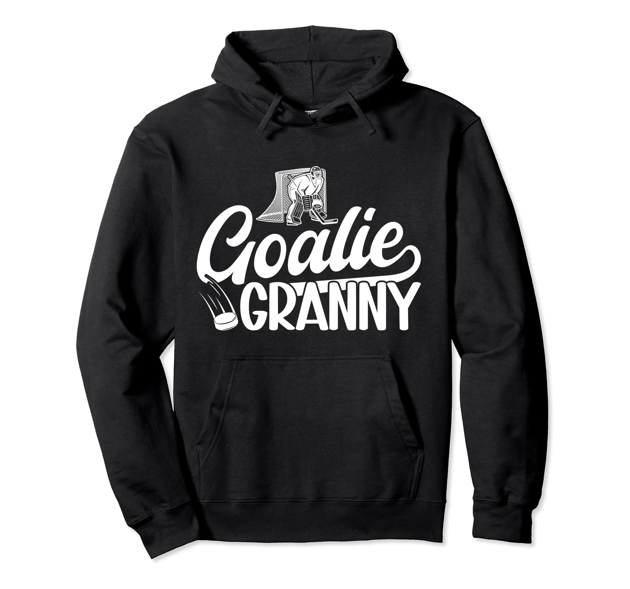Ice Hockey Goalie Granny Ice Hockey Hoodie - Aesthetic Graphic for Adults