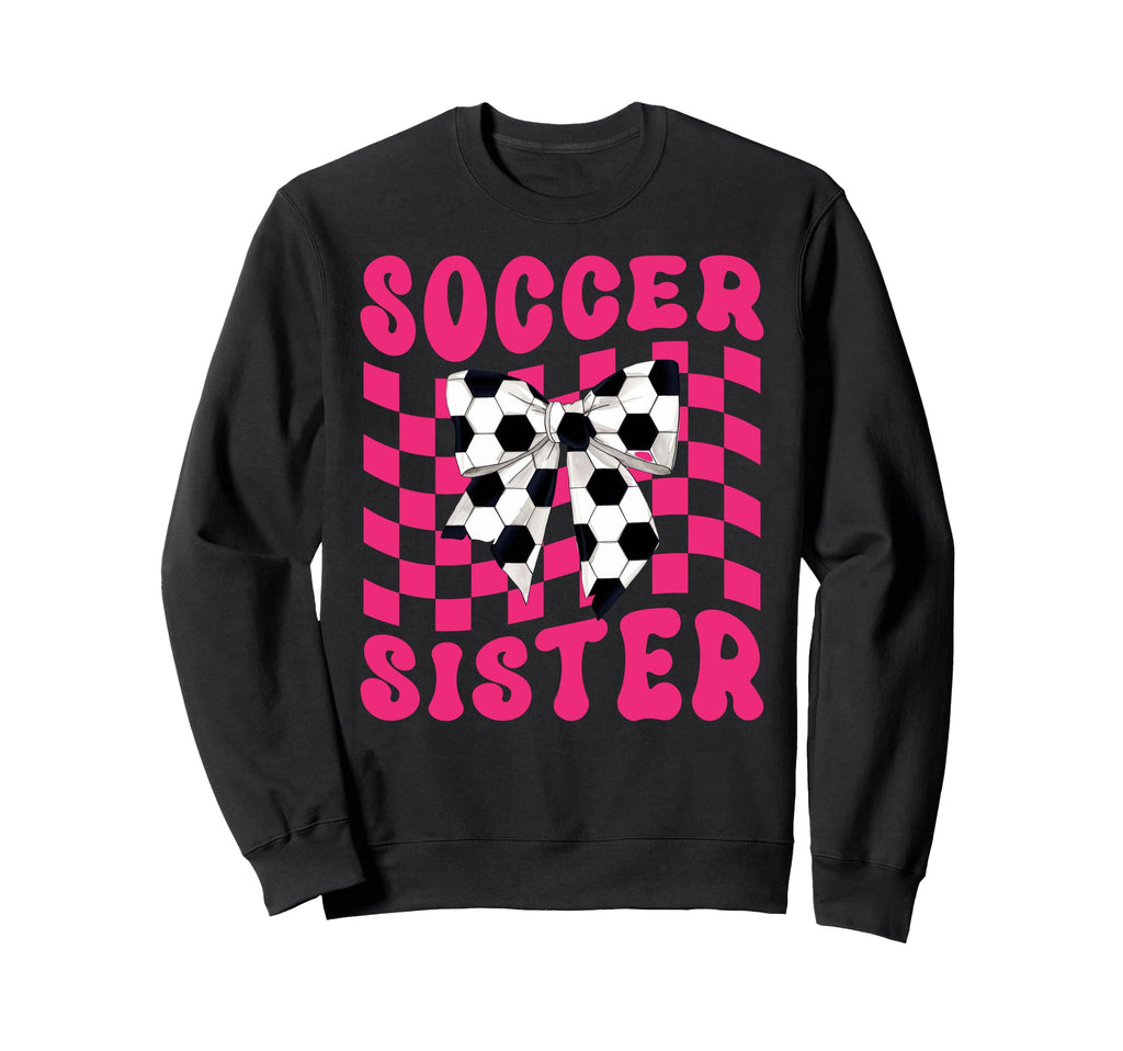 Soccer Sister Coquette Bow Game Sweatshirt - Streetwear Style Men Women