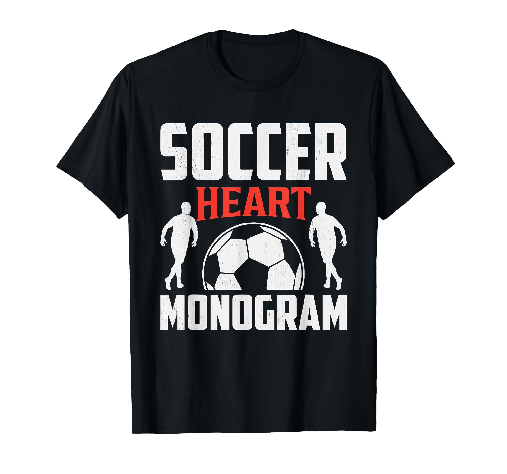 Football Jersey Soccer Heart Monogram T-Shirt - Aesthetic Graphic Men Women
