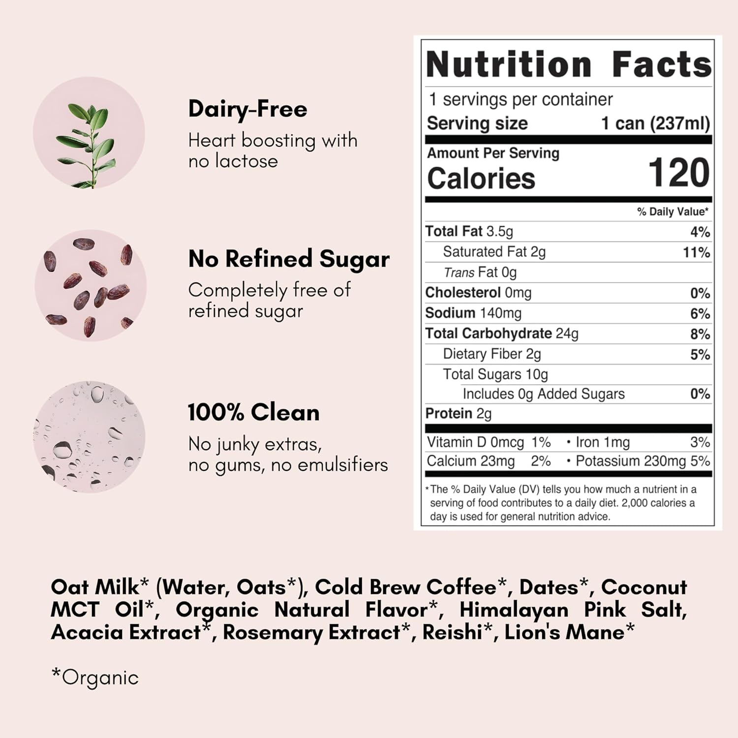 Pop & Bottle Caramel Latte Cold Brew, 8 fl oz, Pack of 12
