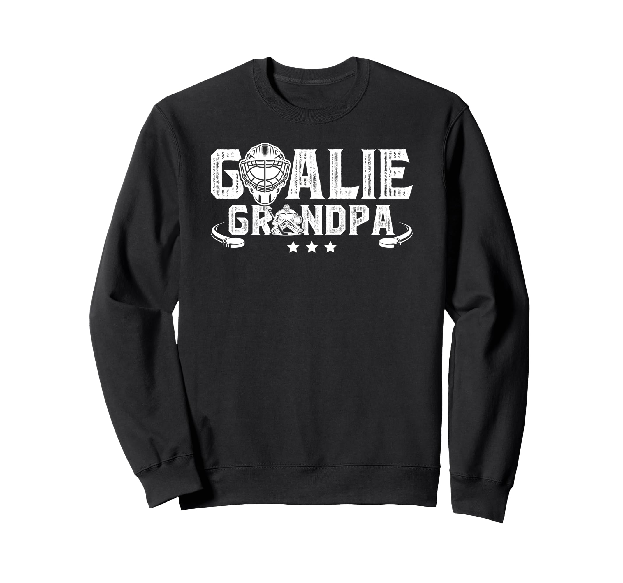 Ice Hockey Goalie Grandpa Hockey Sweatshirt - Fun Novelty Design Unisex