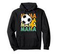 Soccer Mama Distressed Lightning Bolt Hoodie - Novelty Apparel Men Women