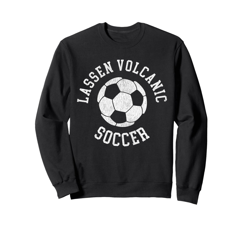 Lassen Volcanic Soccer Distressed 90S Sweatshirt - Trendy Graphic Unisex