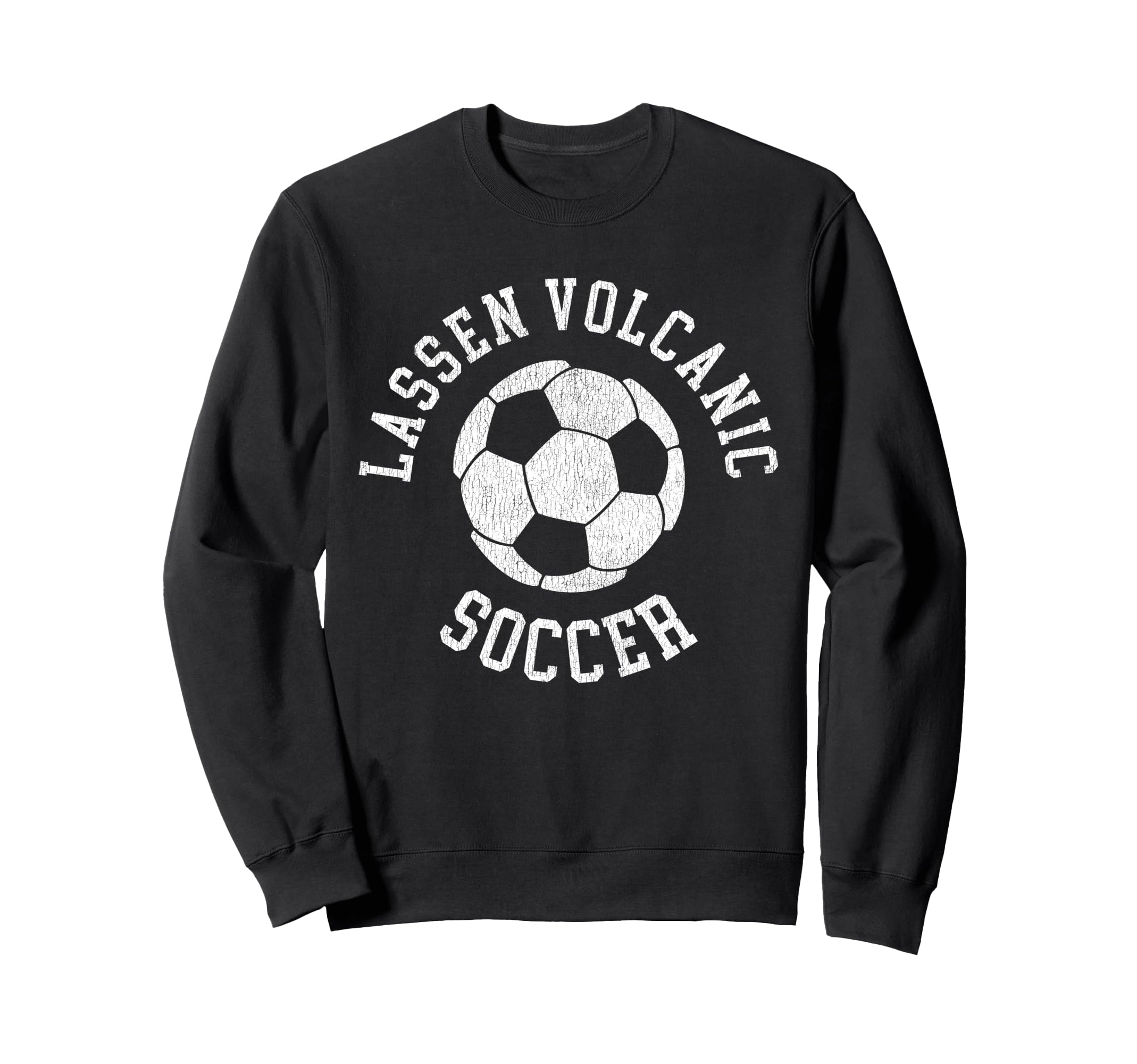 Lassen Volcanic Soccer Distressed 90S Sweatshirt - Trendy Graphic Unisex