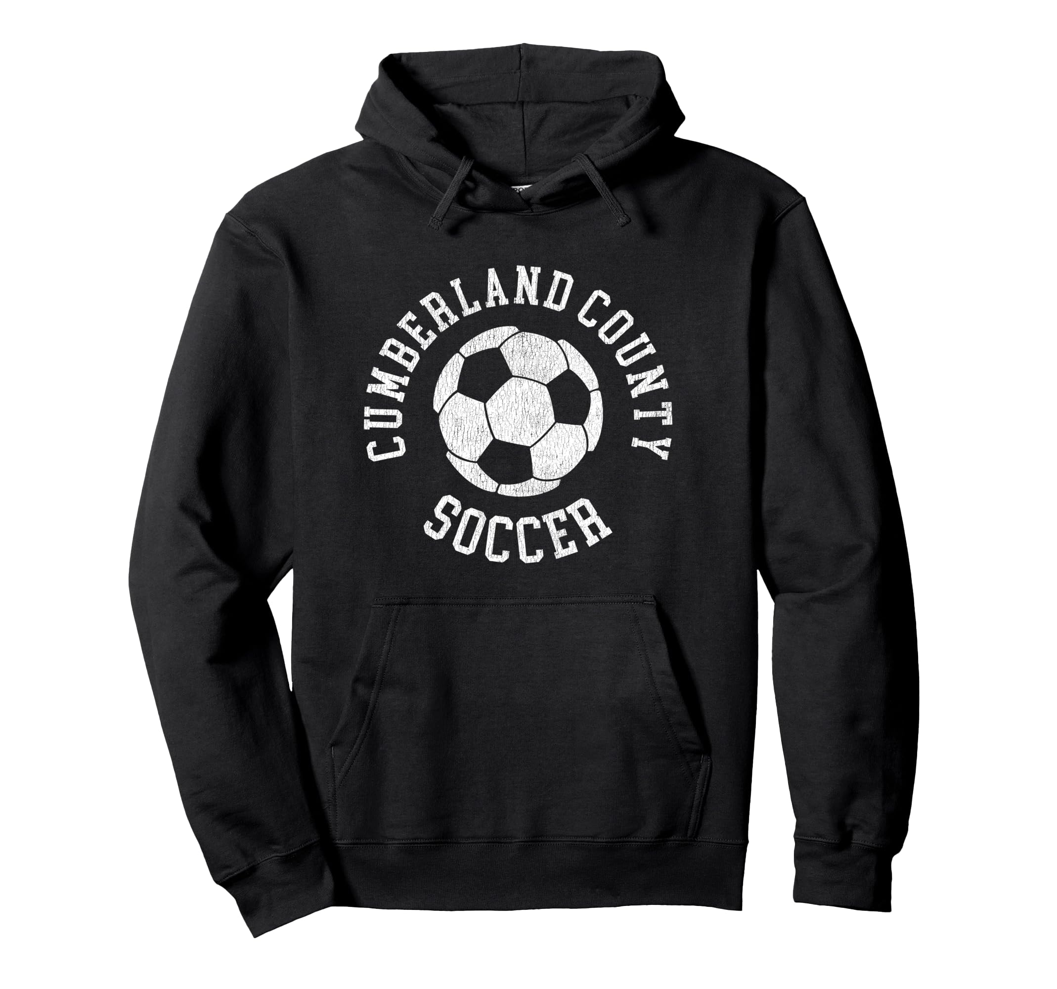 Cumberland County Soccer Distressed Hoodie - Aesthetic Graphic Men Women