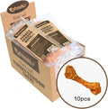 Afreschi Natural Turkey Tendon Bone (L) 10 Units/Box, Dog Treats for Signature Series, All Natural Human Grade Puppy Chew, USA-Sourced Turkey Tendon, Hypoallergenic, Rawhide Alternative