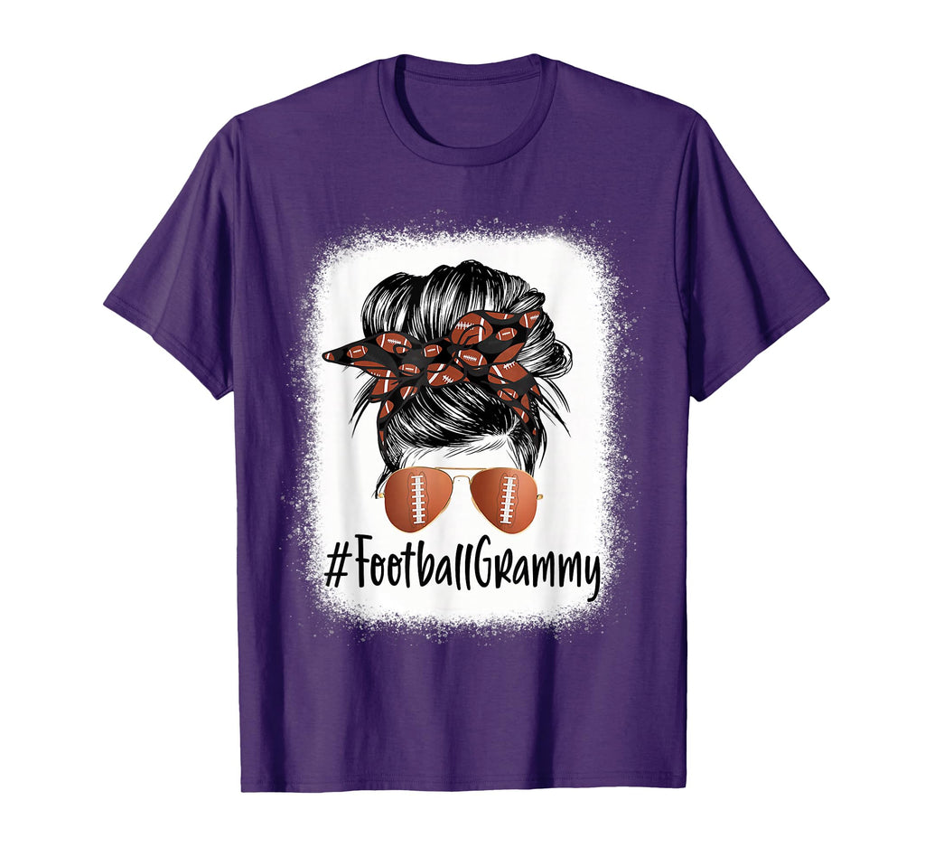 Bleached Football Grammy Life Messy T-Shirt - Custom Art Print Men Women