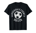 Lauderdale County Soccer Distressed 90S T-Shirt - Novelty Apparel Unisex