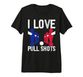 I Love Pull Shots Tri Blend T-Shirt - Novelty Apparel for Adults