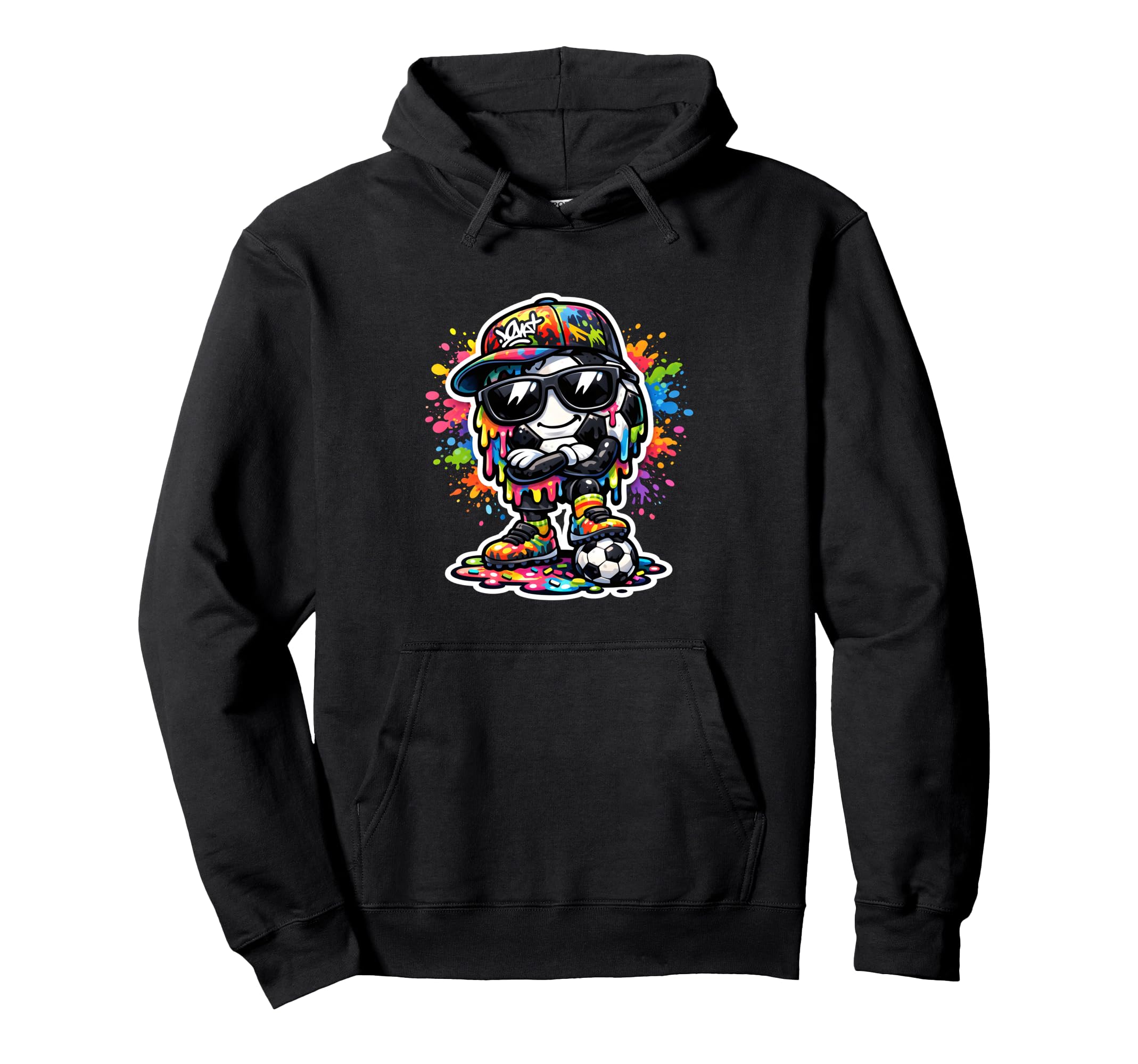 Soccer Ice Cream Drip Soccer Stuff Hoodie - Graphic Print Men Women