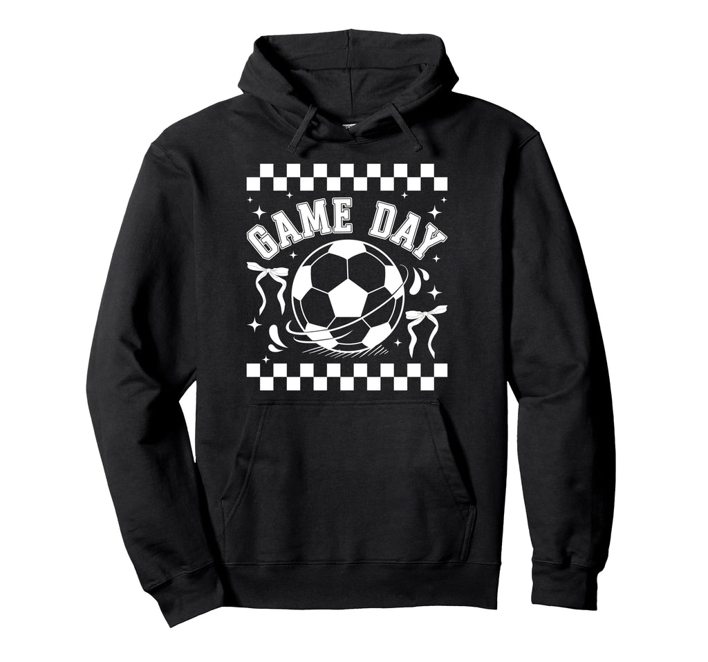 Soccer Game Day Coquette Game Day Hoodie - Fun Novelty Design Men Women