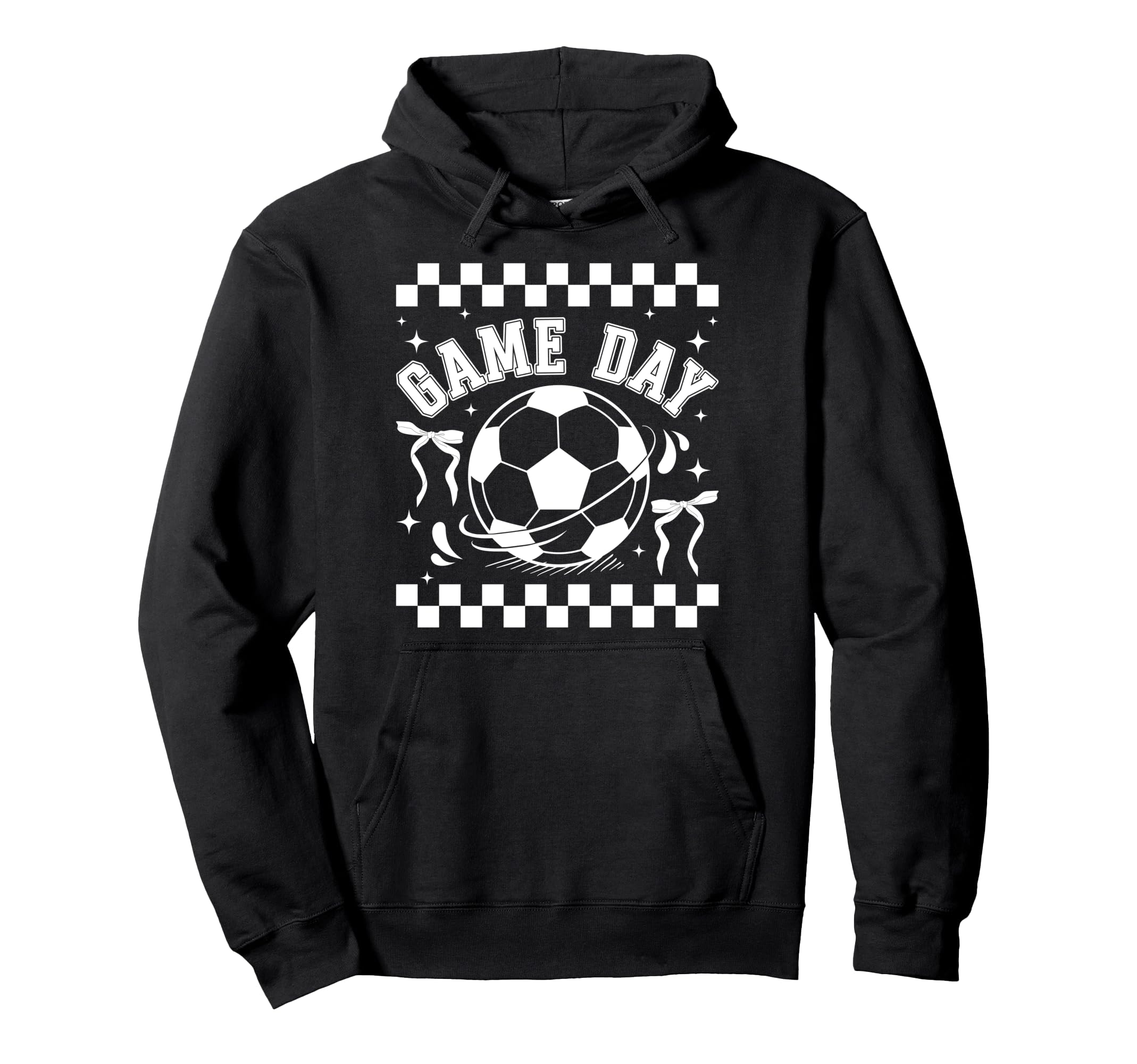 Soccer Game Day Coquette Game Day Hoodie - Fun Novelty Design Men Women