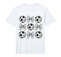 Soccer Bow Game Day Soccer Coquette Bow T-Shirt - Unique Graphic Men Women