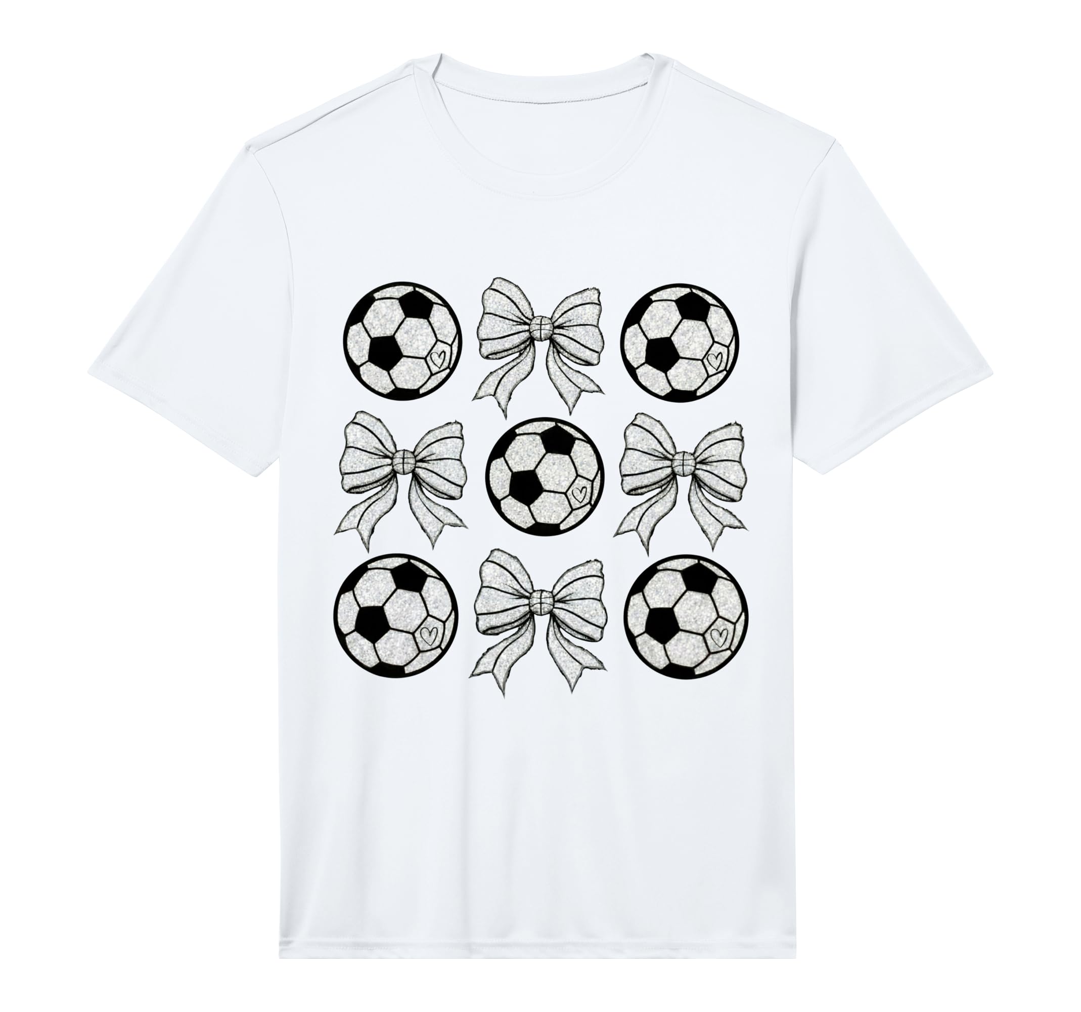 Soccer Bow Game Day Soccer Coquette Bow T-Shirt - Unique Graphic Men Women