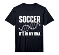 Soccer Its My Dna Soccer Lover T-Shirt - Minimalist Print for Adults