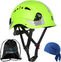 Safety Helmet Hard Hat, ANSI Z89.1 Approved Lightweight Vented Work Helmet, 6-Point Adjustable Ratchet Suspension Hardhat Ideal for Industrial and Construction