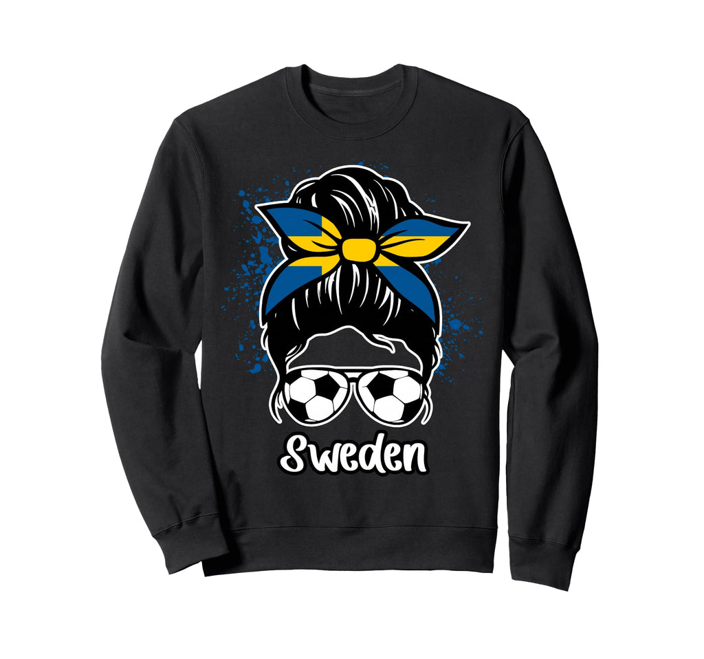 Sweden Football Game Player Soccer Sweatshirt - Fun Novelty Design Unisex