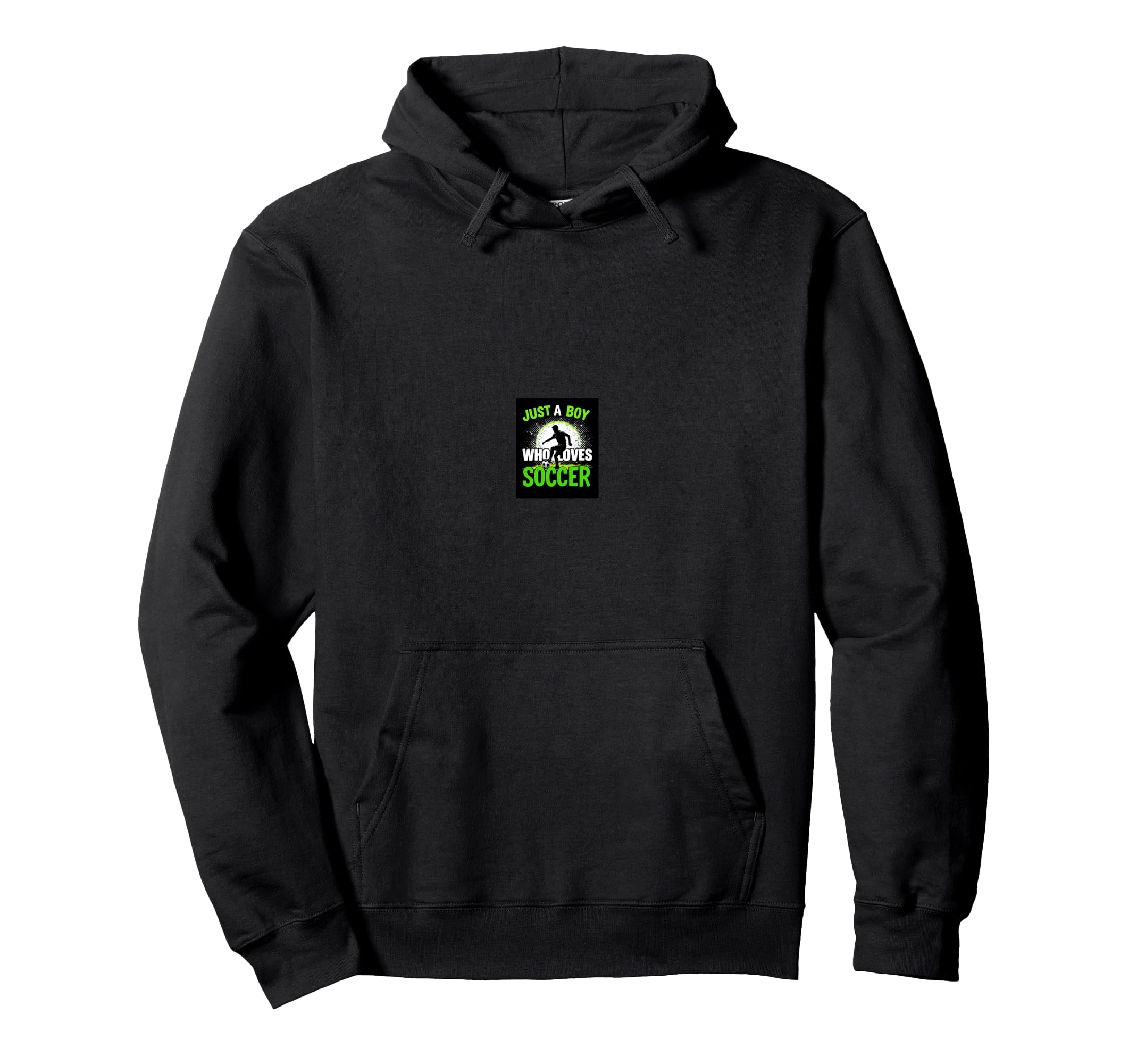 Just Who Loves Soccer Lover Hoodie - Minimalist Print for Adults