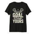 Lacrosse Goalie Lax Goalkeeper T-Shirt - Casual Everyday Wear Men Women