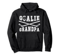 Ice Hockey Goalie Grandpa Hockey Hoodie - Aesthetic Graphic Unisex
