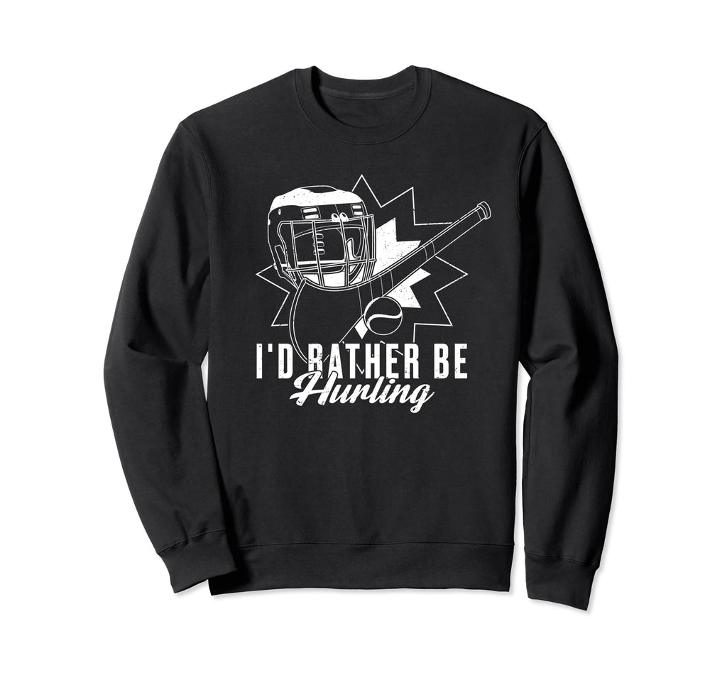 Hurling Helmet Athletic Goalkeeper Sweatshirt - Novelty Apparel Unisex