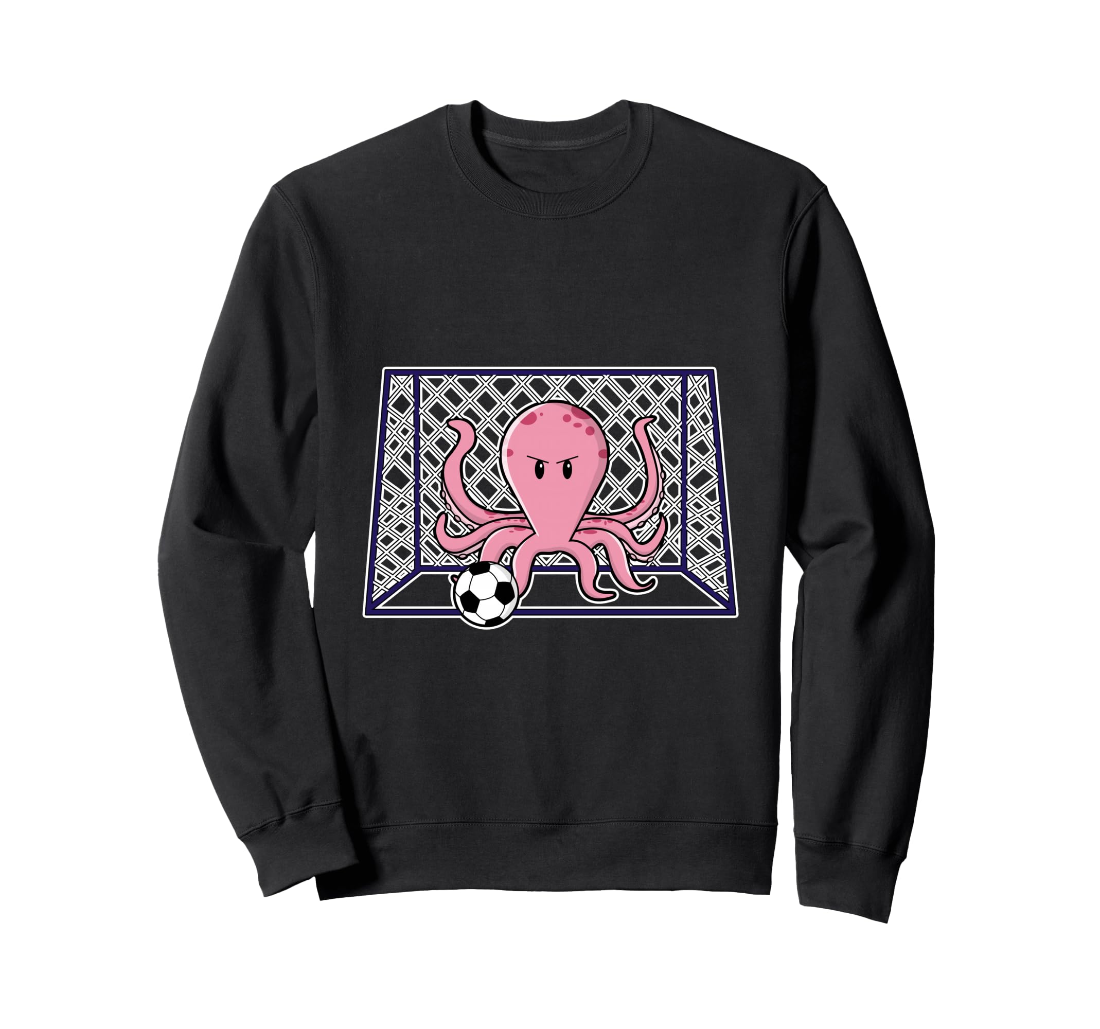 Octopus Goalkeeper Soccer Sports Sweatshirt - Graphic Print Unisex