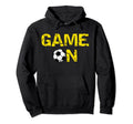 Game Soccer Ball Football Yellow Hoodie - Casual Everyday Wear Men Women