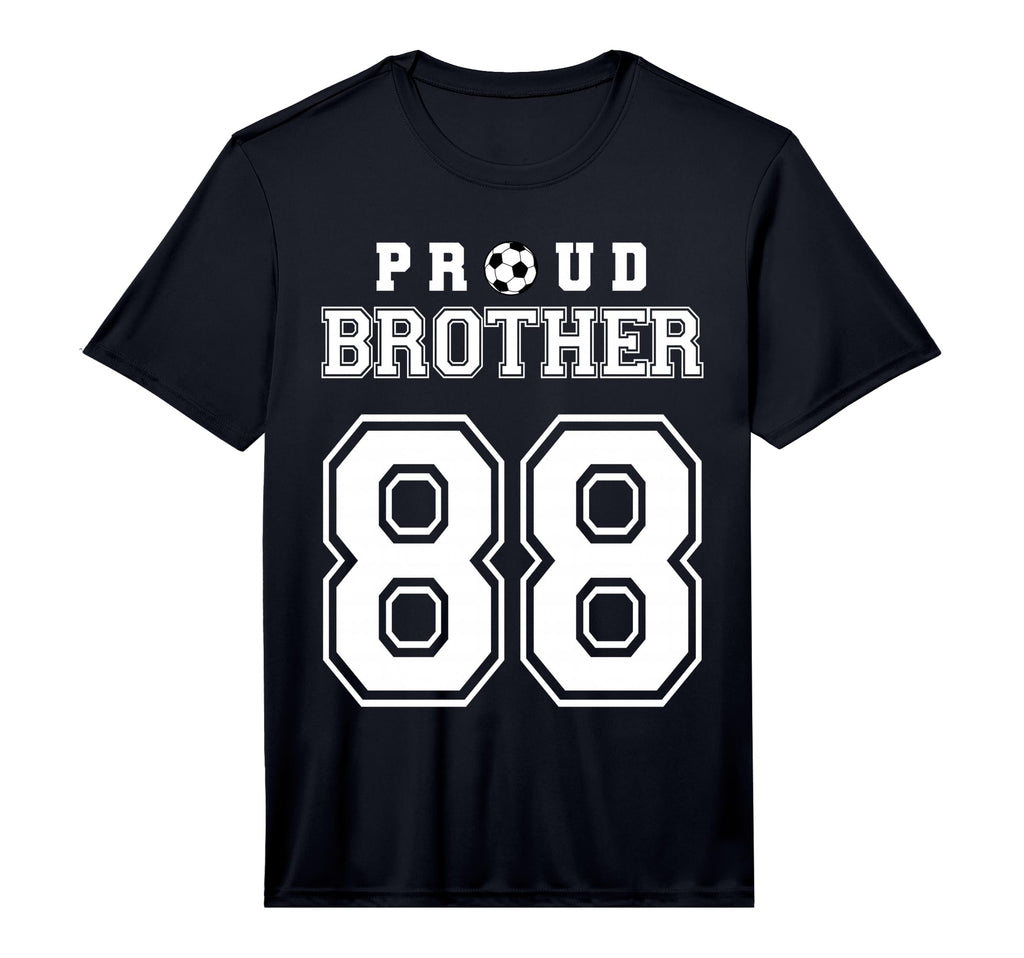 Number 88 Custom Proud Soccer Futbol T-Shirt - Fun Novelty Design Unisex