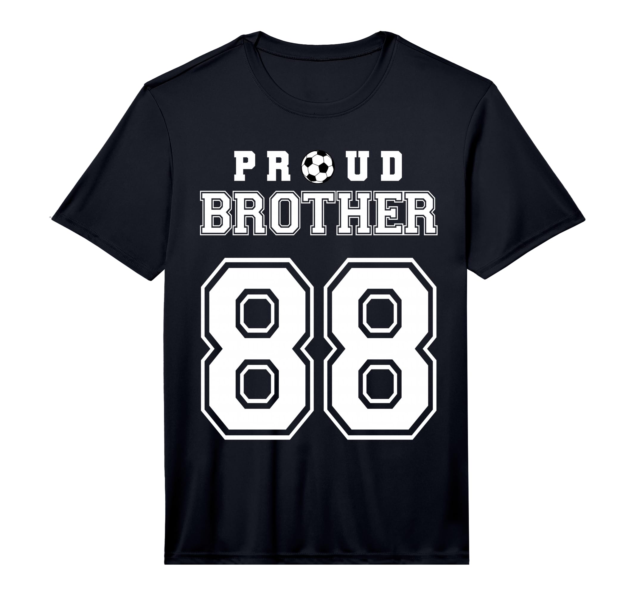 Number 88 Custom Proud Soccer Futbol T-Shirt - Fun Novelty Design Unisex