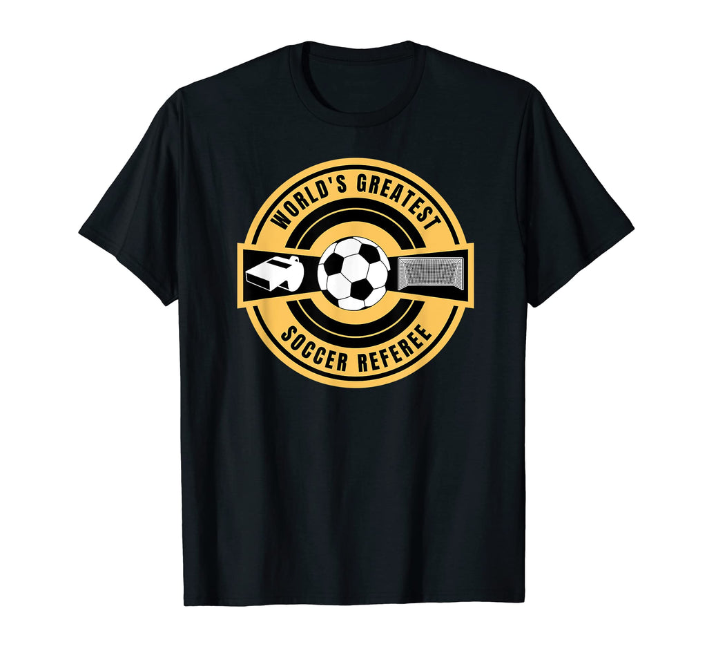 Worlds Greatest Soccer Referee Soccer T-Shirt - Trendy Graphic for Adults