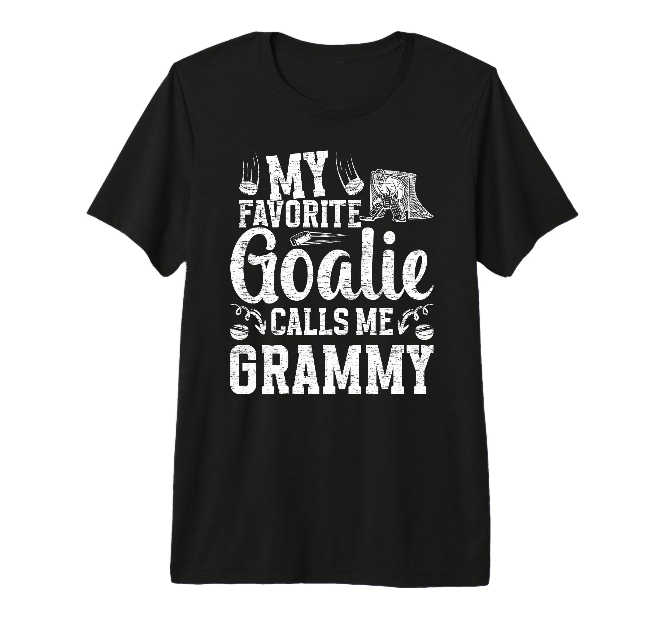 Favorite Ice Hockey Goalie Grammy T-Shirt - Custom Art Print for Adults