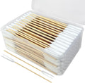 200 PCS Dog Ear Cleaning Kit; 6-Inch Large Cotton Swabs for Gentle & Effective Cleaning. Safe and Hygienic Pet Ear Cleaning Solution