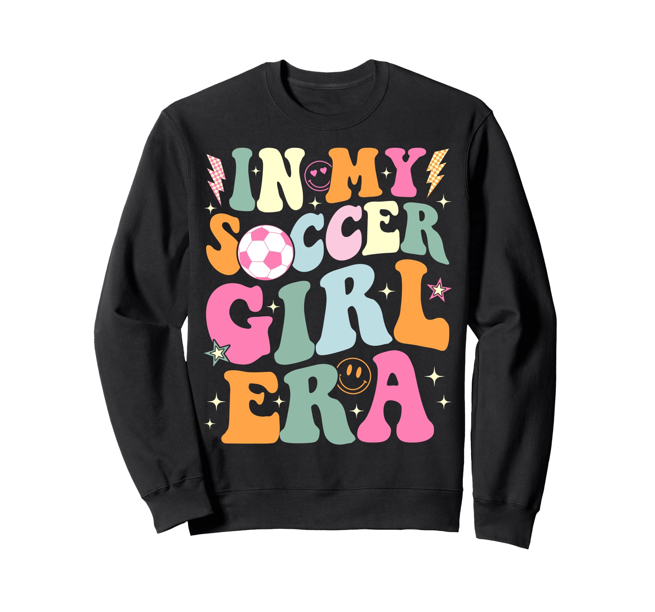 My Soccer Era Groovy Soccer Sweatshirt - Trendy Graphic Men Women