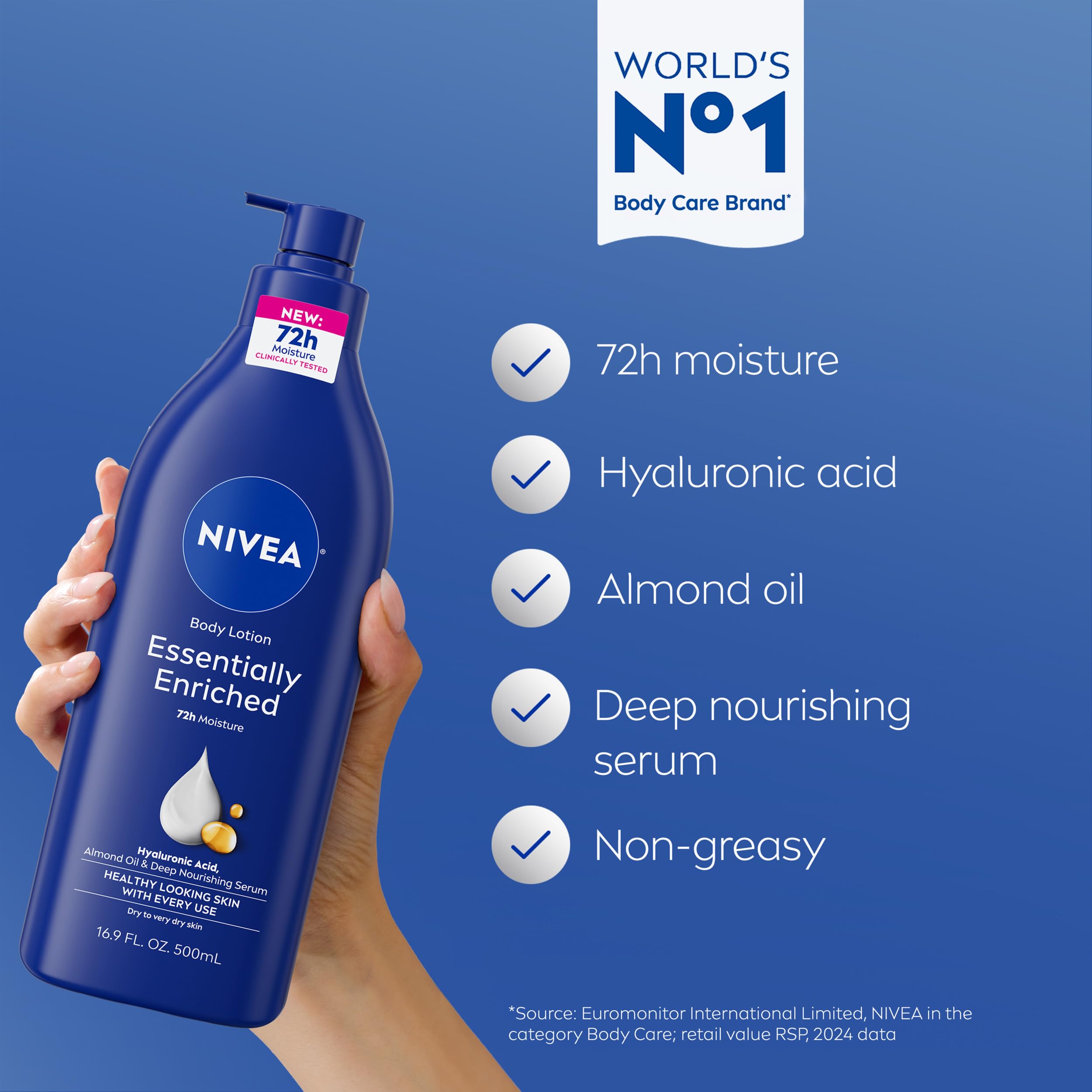 Nivea Moisturizing Lotion - Dry Skin Formula | 16.9 Fl Oz