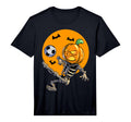 Soccer Skeleton Halloween Soccer T-Shirt - Custom Art Print Men Women