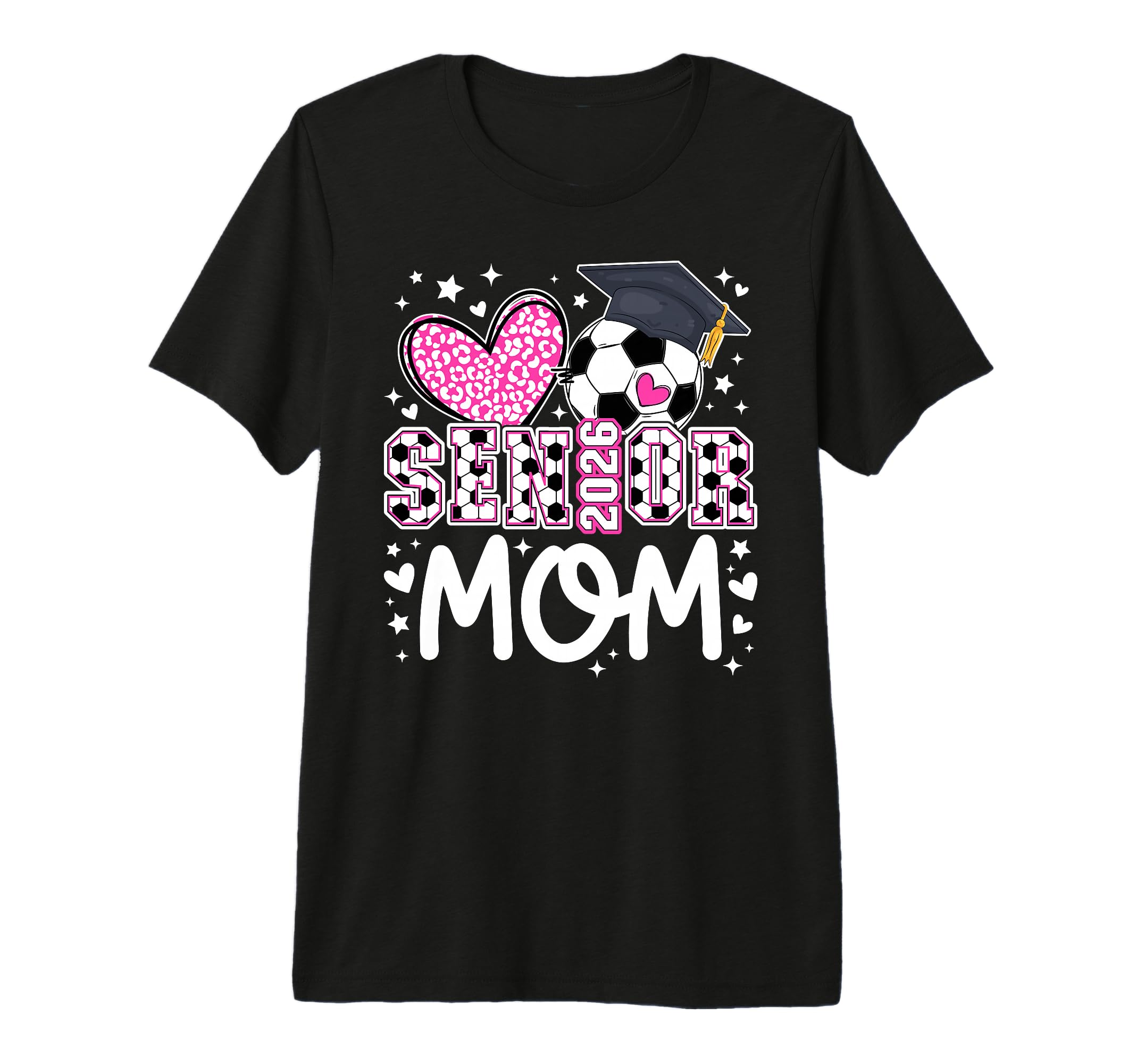 Soccer Senior Mom 2026 Soccer Senior T-Shirt - Custom Art Print for Adults