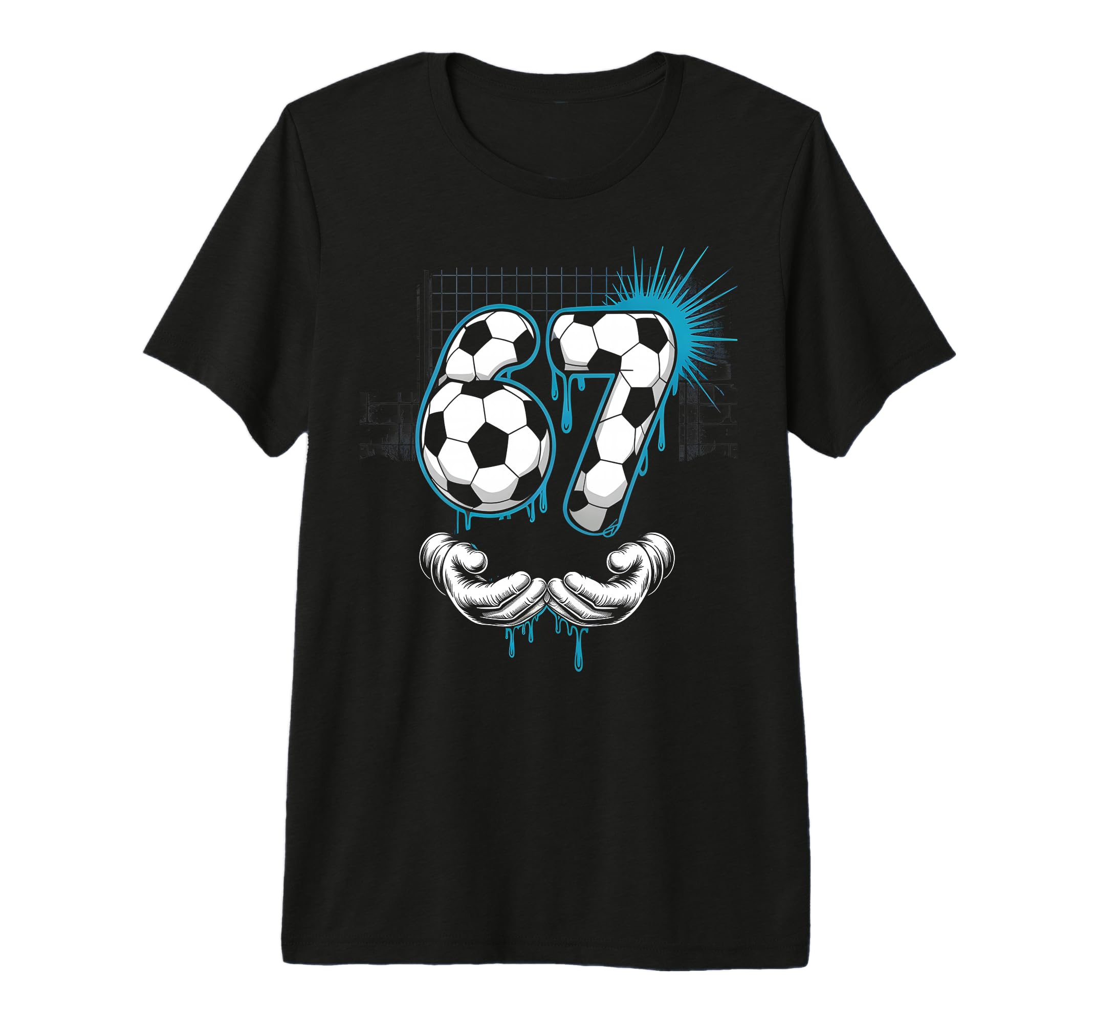 Just 67 Soccer Meme Six Seven Brain Rot T-Shirt - Aesthetic Graphic Unisex