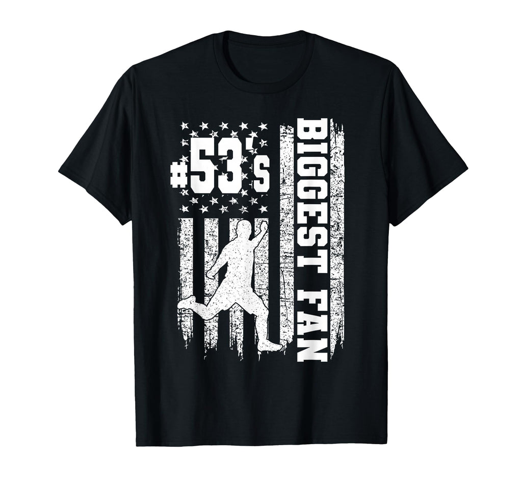 Soccer Biggest Fan Number 53 Proud T-Shirt - Custom Art Print Men Women