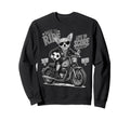Chihuahua Motorbike Love Footbal Sweatshirt - Novelty Apparel for Adults
