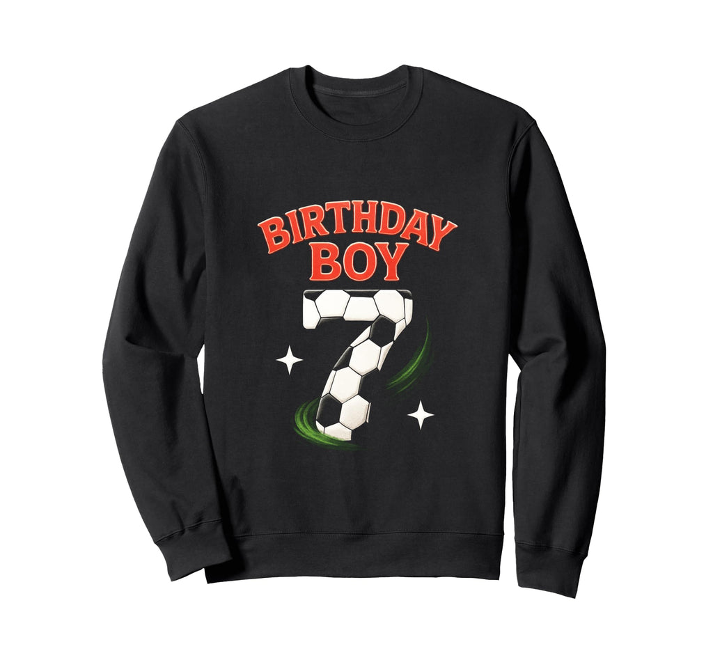 Birthday 7Th Birthday Football Sweatshirt - Custom Art Print for Adults