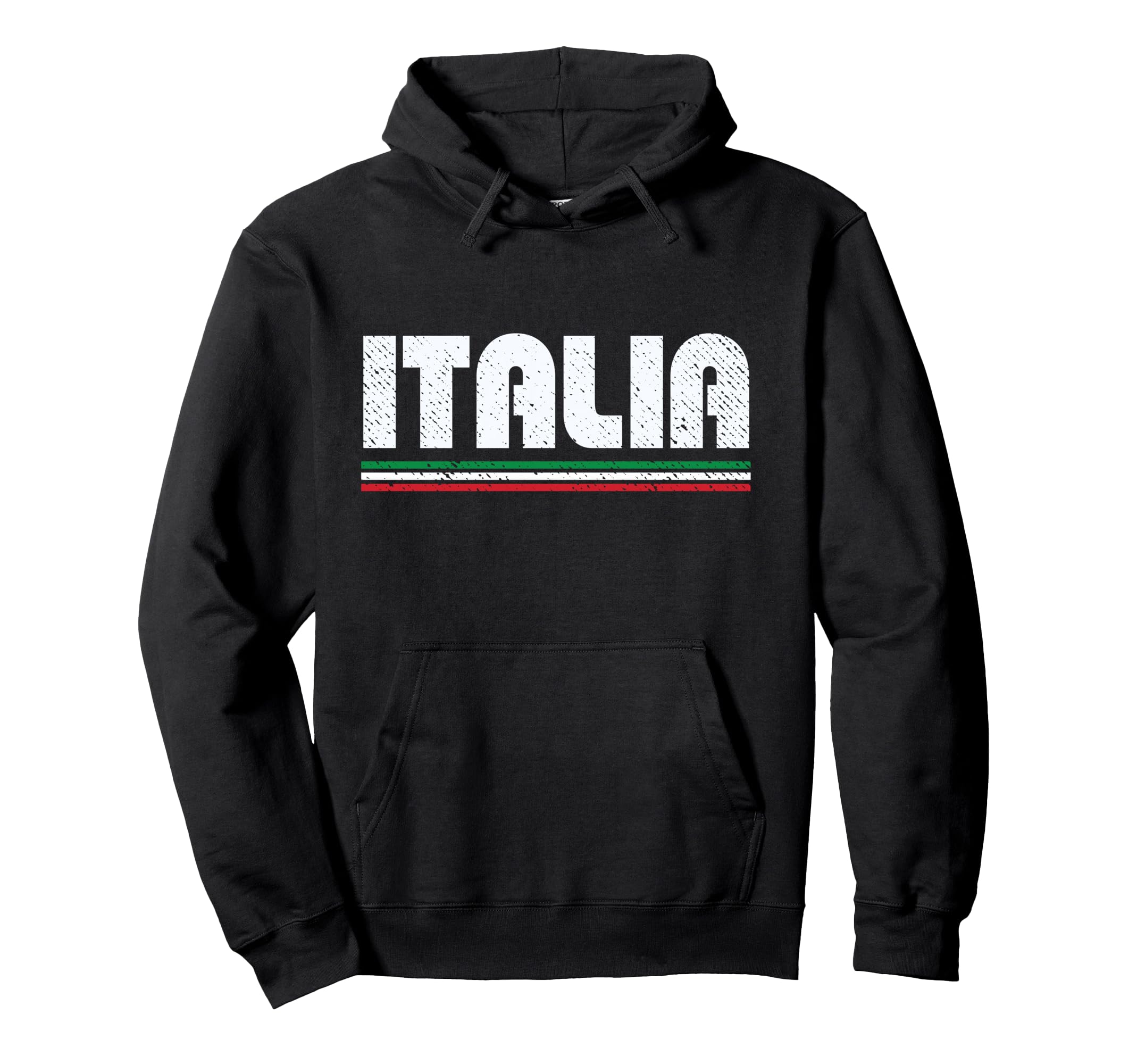 Italia Distressed Italy Hoodie - Casual Everyday Wear Men Women