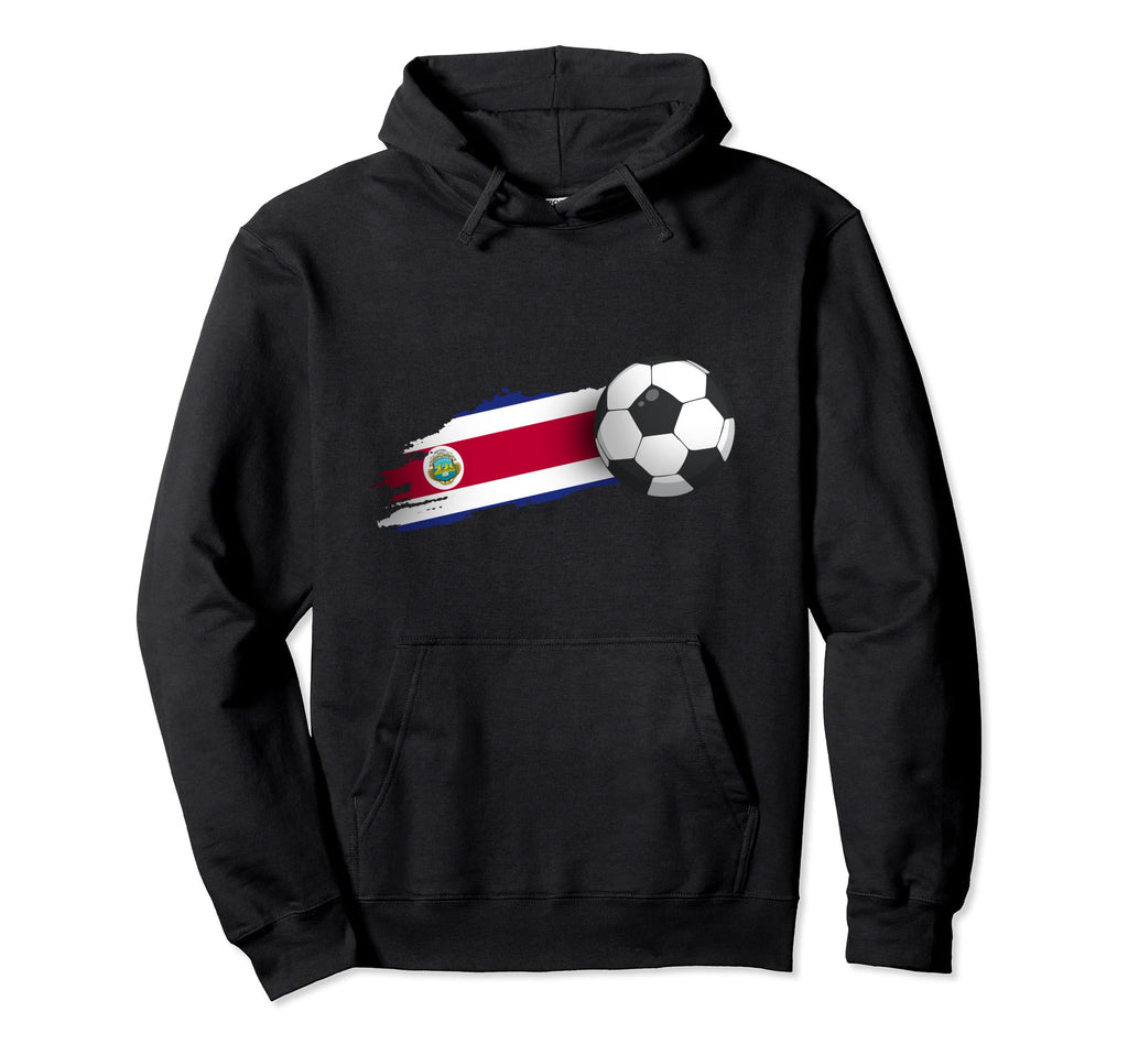 Costa Rica Soccer Ball Hoodie - Minimalist Print Men Women