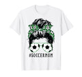 Soccer Mom Messy Bun Sports Momlife T-Shirt - Custom Art Print Unisex