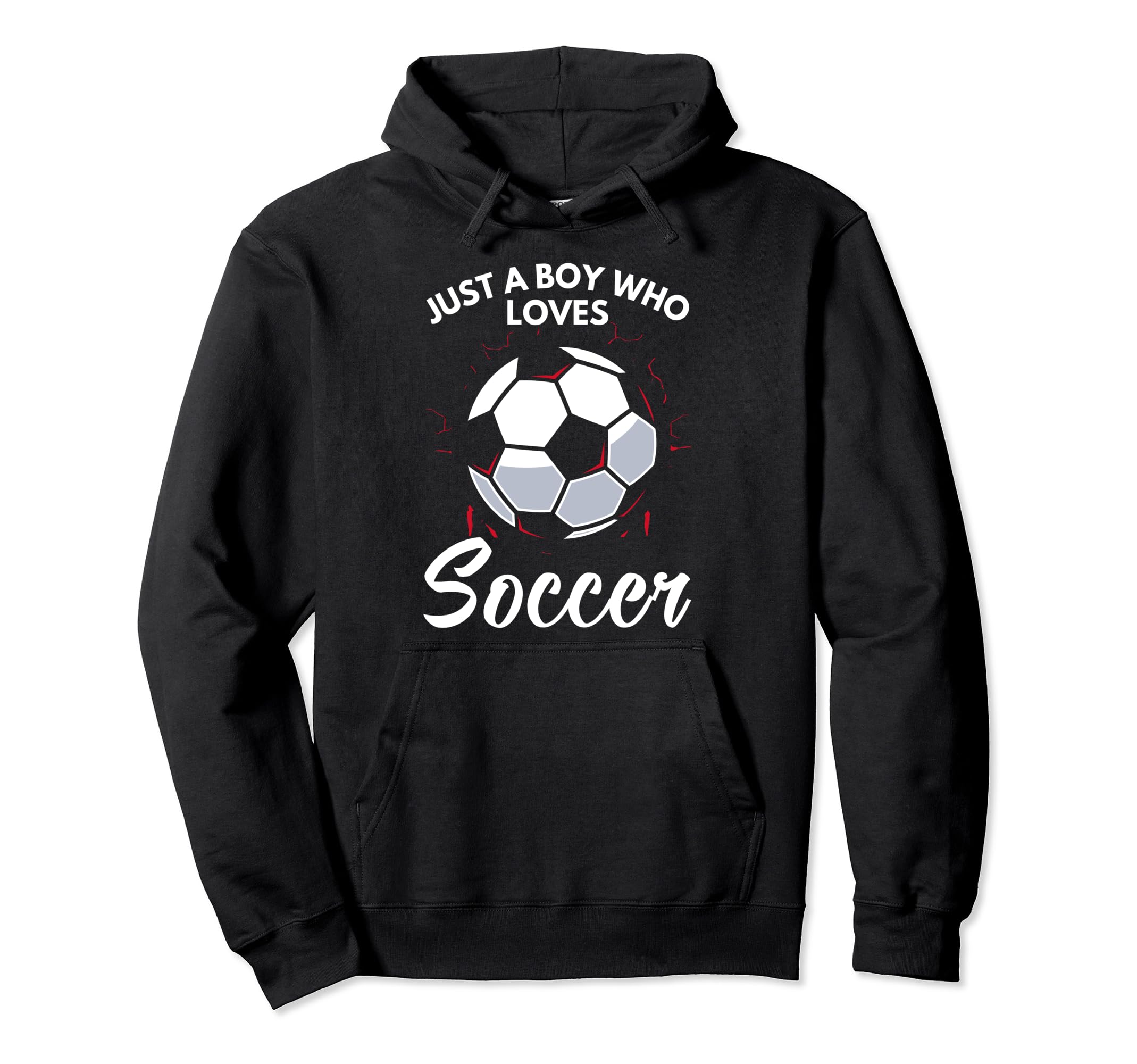 Just Who Loves Soccer Soccer Hoodie - Custom Art Print Men Women