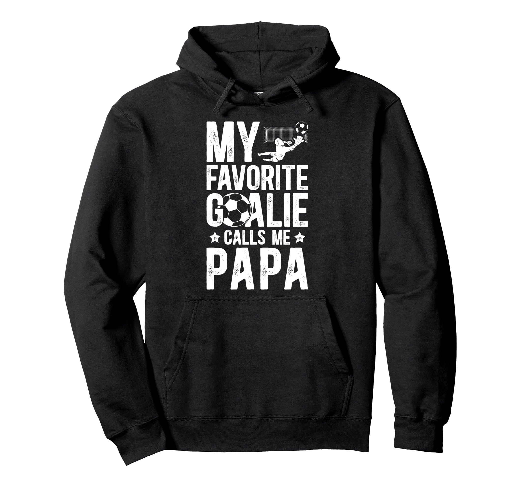 My Favorite Soccer Goalie Papa Soccer Hoodie - Graphic Print for Adults