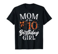 Mom Ten 10Th Birthday Basketball Bday T-Shirt - Custom Art Print Men Women