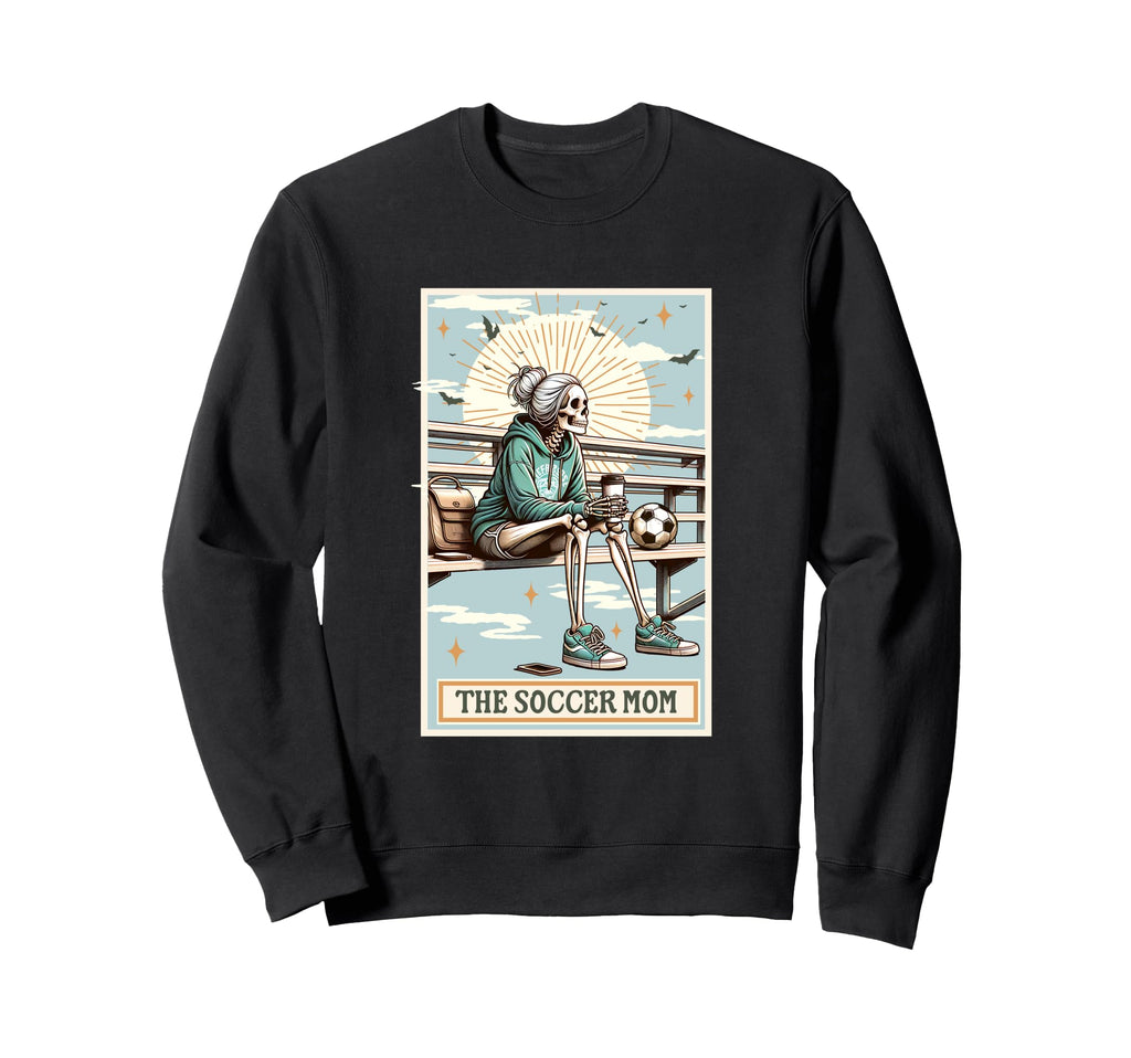Soccer Mom Skeleton Card Gift Sweatshirt - Streetwear Style for Adults