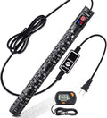 Aquarium Heater Submersible Fish Tank 200W& Turtle Tank Heater with External Adjustment Controller, Included Thermometer, LED Display, Overheat Protection, Detachable Cover, for Saltwater&Freshwater